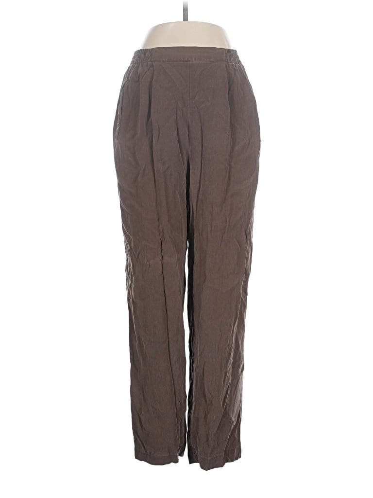 Pre-owned Valerie Stevens Silk Pants In Brown