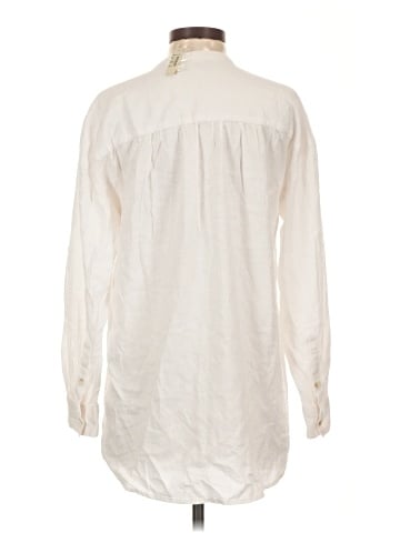 Madewell Linen-Blend Novella Popover Tunic Top (view 2)