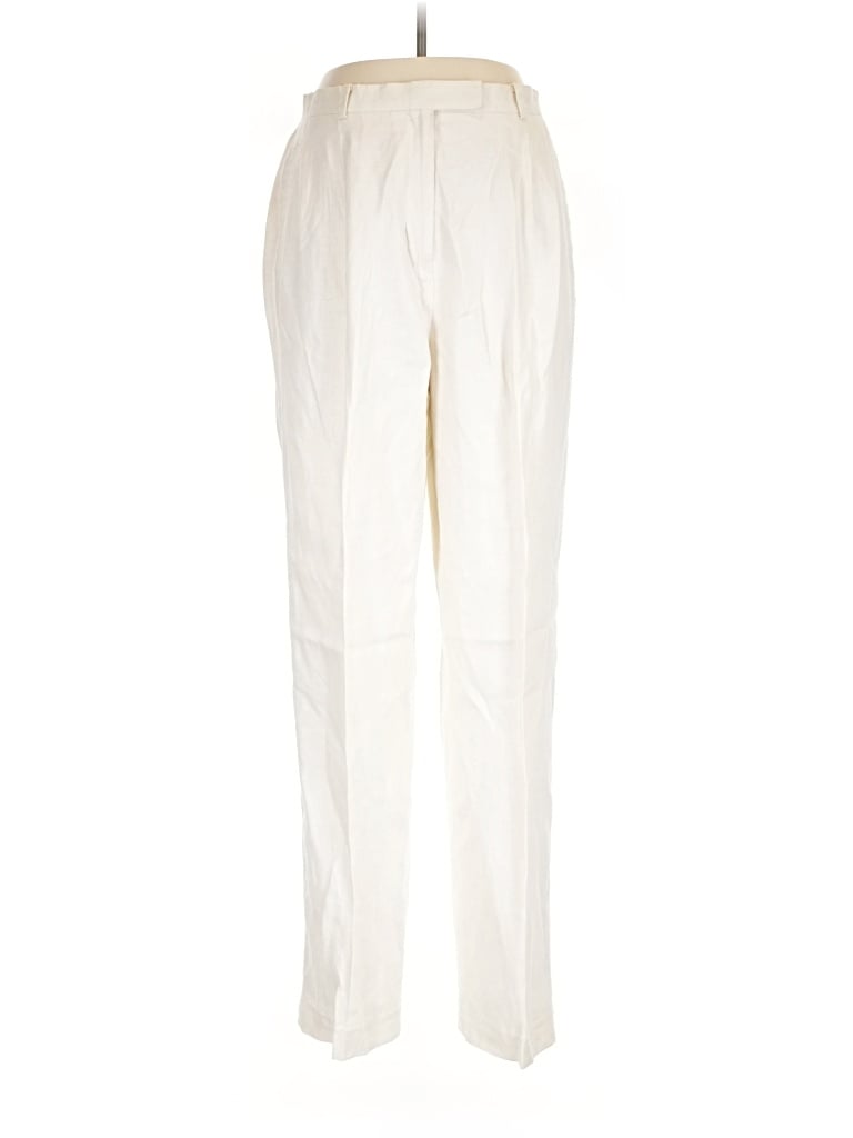 Pre-owned Polo Ralph Lauren Linen Pants In Ivory
