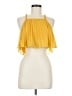Shein 100% Polyester Yellow Sleeveless Blouse Size 6 - photo 1