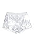 Athleta 100% Polyester Metallic Silver Athletic Shorts Size 14 - photo 1