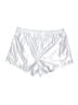 Athleta 100% Polyester Metallic Silver Athletic Shorts Size 14 - photo 2