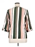 Assorted Brands 100% Polyester Stripes Green 3/4 Sleeve Blouse Size XL - photo 2