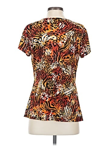 Brittany Black Short Sleeve Blouse (view 2)