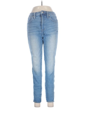 Madewell 10" High-Rise Skinny Crop Jeans in Sheffield Wash (view 1)