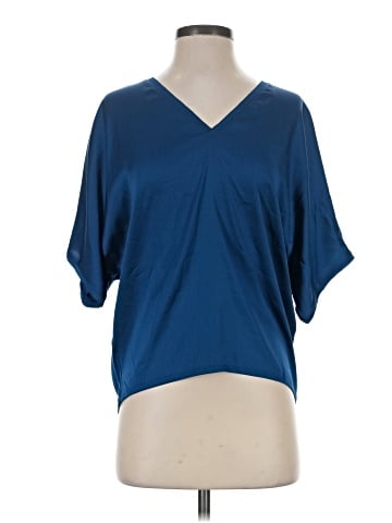 White House Black Market Short Sleeve Blouse (view 1)