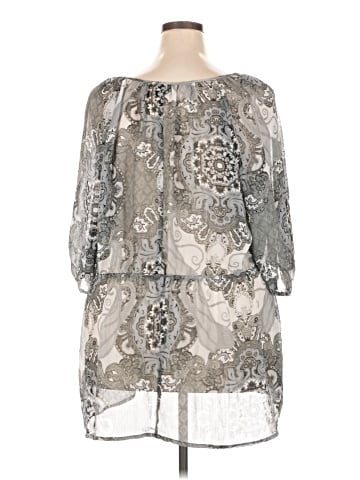 Faded Glory 3/4 Sleeve Blouse (view 2)