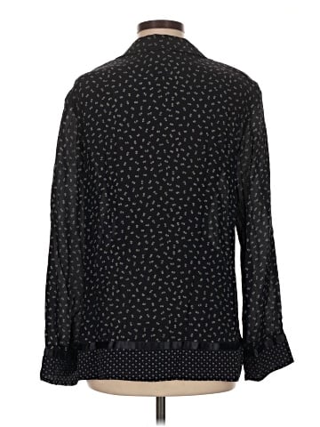 Dana B. & Karen Long Sleeve Silk Top (view 2)