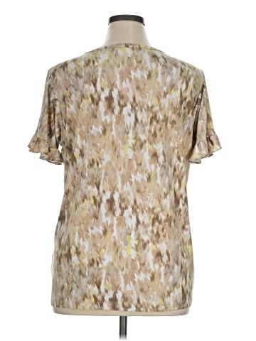 Susan Graver Short Sleeve Blouse (view 2)
