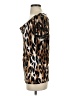 Grace Elements Animal Print Brown Short Sleeve Top Size S - photo 5