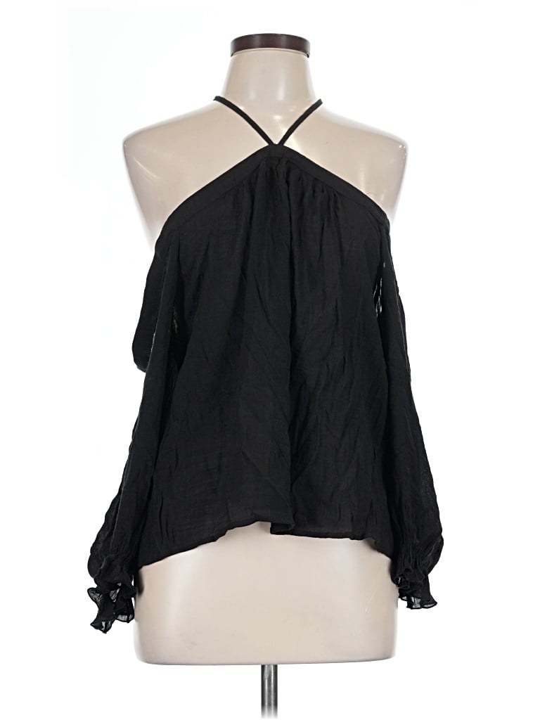 Pre-owned Hyfve Sleeveless Blouse In Black