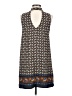 Soprano 100% Polyester Print Gray Casual Dress Size S - photo 2