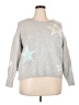 No Comment Stars Silver Pullover Sweater Size 2X - photo 1