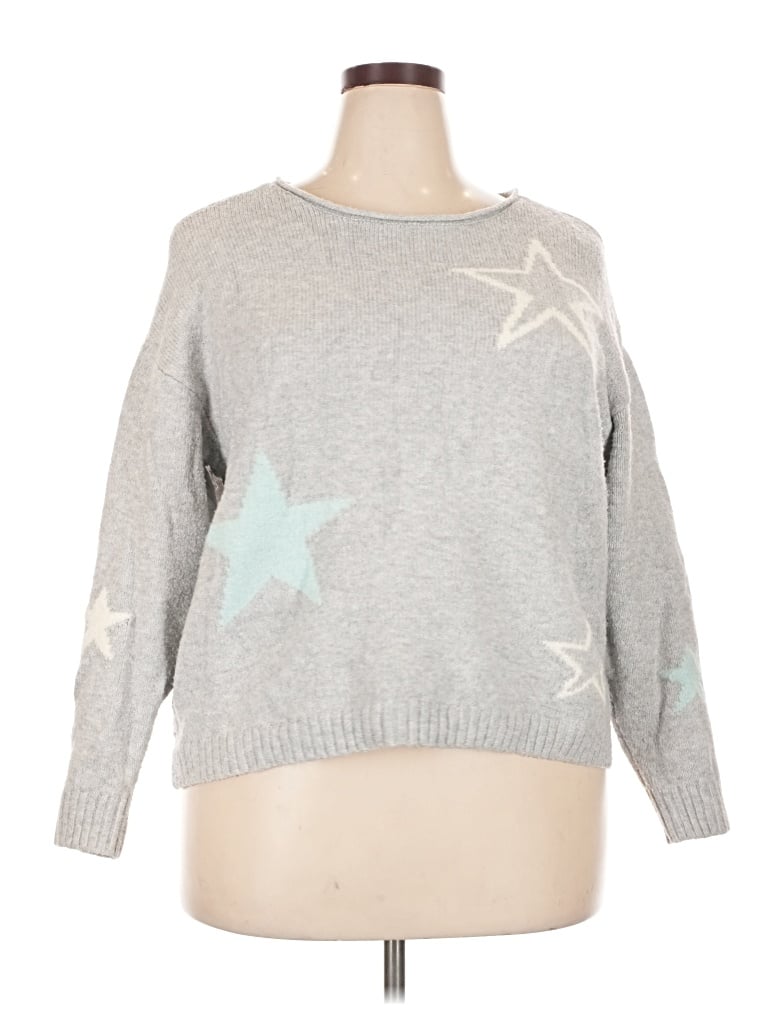 Pre-owned No Comment Pullover Sweater In Silver
