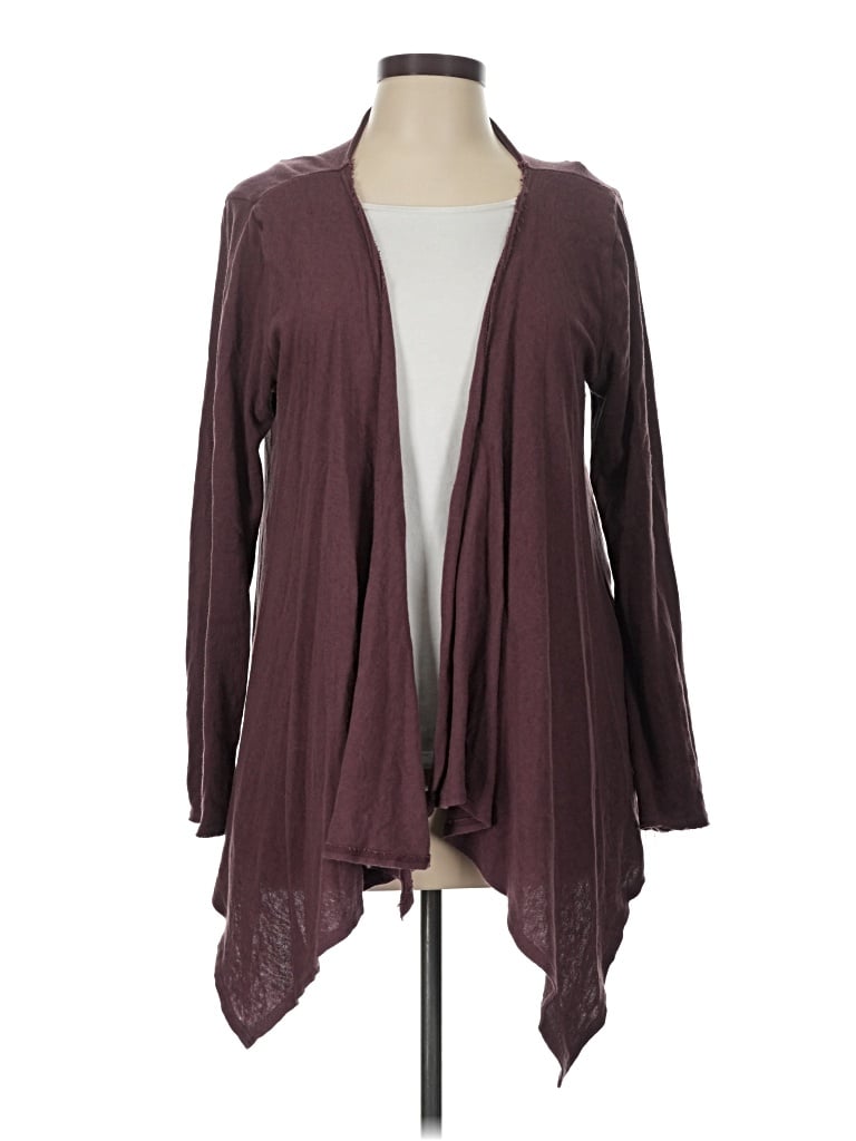 Pre-owned Pact Cardigan Sweater In Burgundy