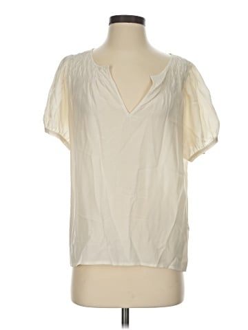 Joie Short Sleeve Silk Top (view 1)