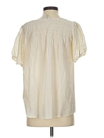 Joie Short Sleeve Silk Top (view 2)