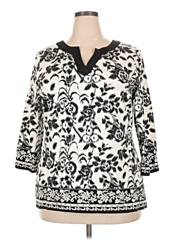 Charter Club 3/4 Sleeve Blouse (view 1)