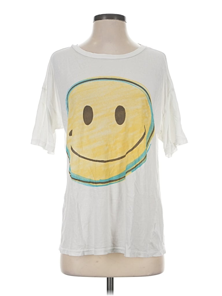 Pre-owned Wildfox Short Sleeve T-shirt In Ivory