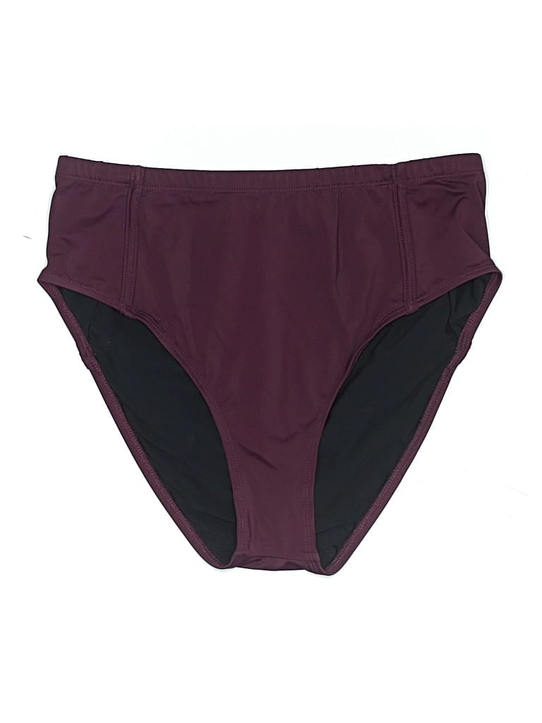 Pre-owned Title Nine Swimsuit Bottoms In Burgundy
