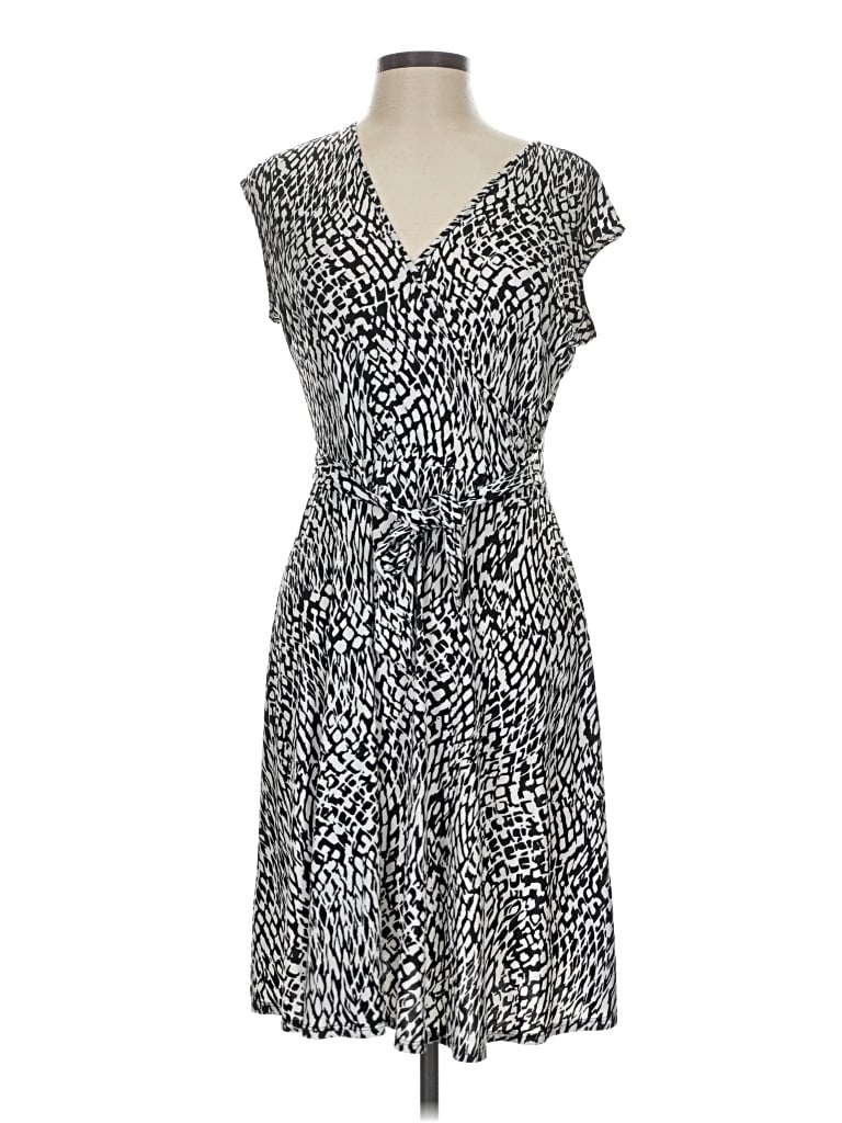 Pre-owned Sandra Darren Casual Dress In Gray