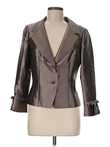 Teri Jon by Rickie Freeman Silk Blazer (view 1)