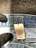 Justice Metallic Blue Denim Shorts Size 6 - photo 3