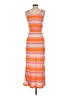 Splendid Stripes Orange Casual Dress Size XS - photo 2