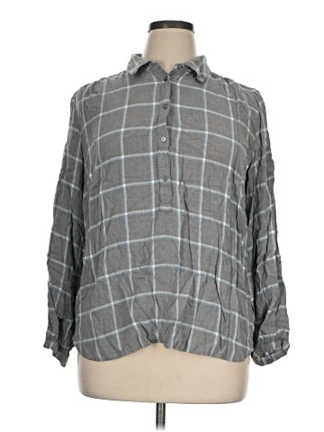 Ann Taylor LOFT Outlet 3/4 Sleeve Button-Down Shirt (view 1)
