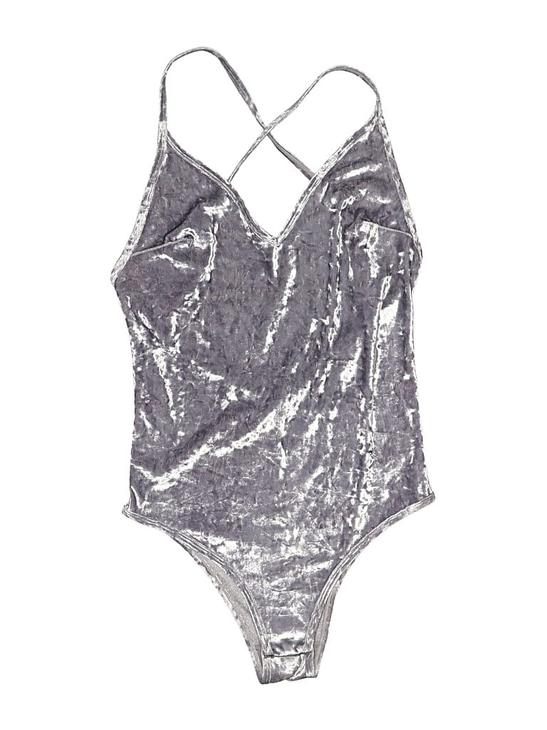 Pre-owned Sam Edelman Bodysuit In Silver