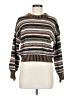 Shein 100% Acrylic Stripes Brown Pullover Sweater Size 6 - photo 1