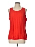 Ann Taylor Factory 100% Polyester Red Sleeveless Blouse Size L - photo 1
