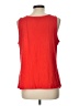 Ann Taylor Factory 100% Polyester Red Sleeveless Blouse Size L - photo 2