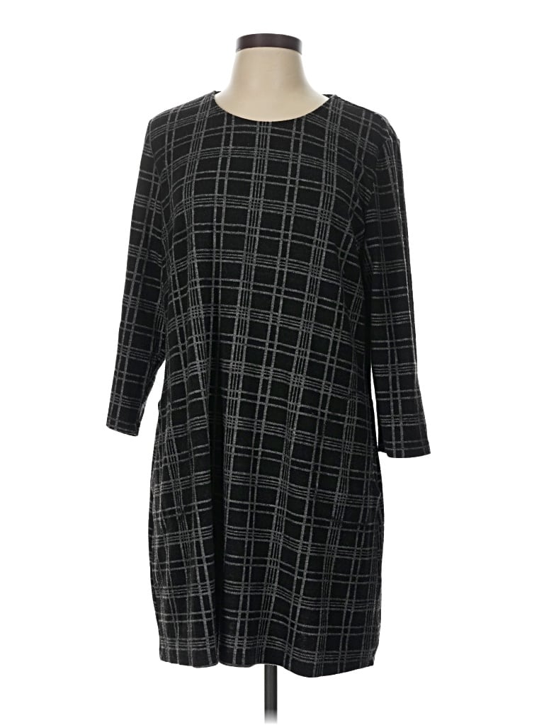 Pre-owned Pure Essence Casual Dress In Black