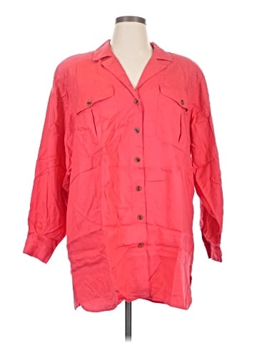 Elisabeth by Liz Claiborne 3/4 Sleeve Button-Down Shirt (view 1)