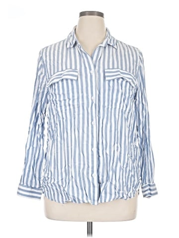 BeachLunchLounge 3/4 Sleeve Button-Down Shirt (view 1)