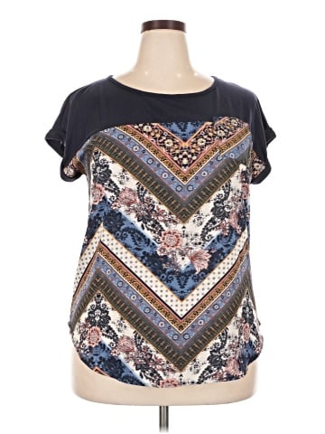 Rewind Short Sleeve Blouse (view 1)