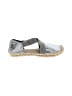 Tory Burch 100% Leather Silver Flats Size 7 1/2 - photo 1
