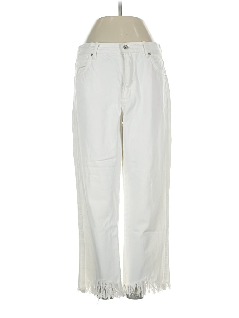 Pre-owned Mango Jeans In Ivory