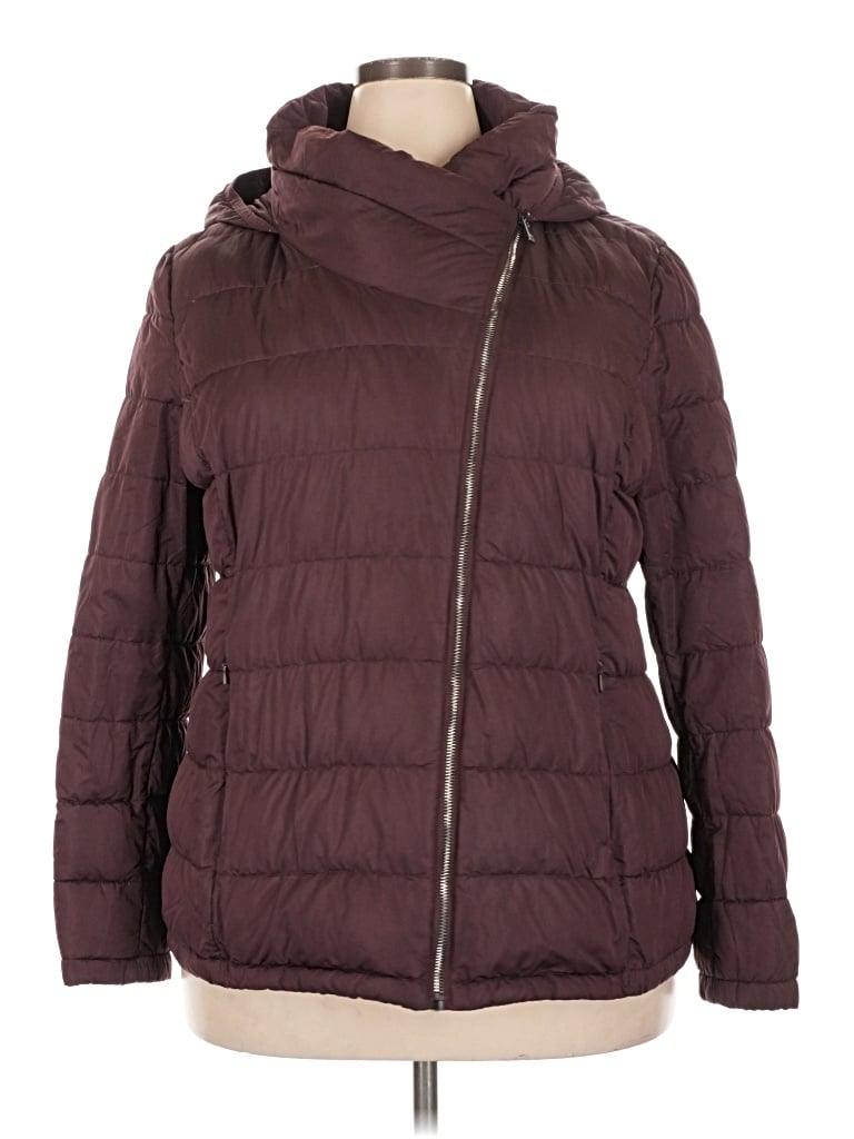 Pre-owned Dkny Jacket In Burgundy