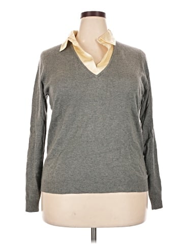 Lauren by Ralph Lauren Silk Pullover Sweater (view 1)