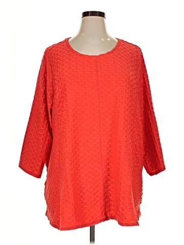 LOGO by Lori Goldstein 3/4 Sleeve Blouse (view 1)