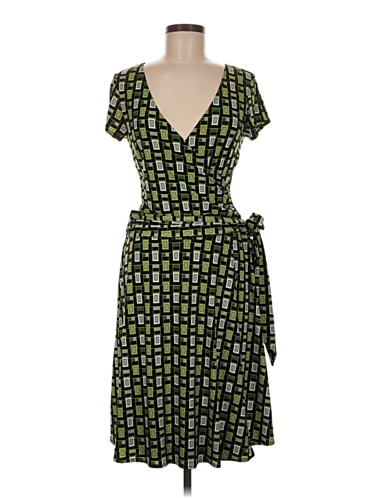 Pre-owned Ab Studio Casual Dress In Green