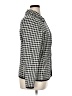 Kate Hill Houndstooth Silver Long Sleeve Top Size 1X - photo 4