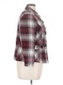DressBarn 100% Polyester Plaid Burgundy Jacket Size XL - photo 4