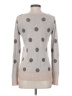 360 Sweater Polka Dots Gray Pullover Sweater Size S - photo 2