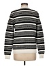 Rafaella Stripes Silver Pullover Sweater Size M - photo 2
