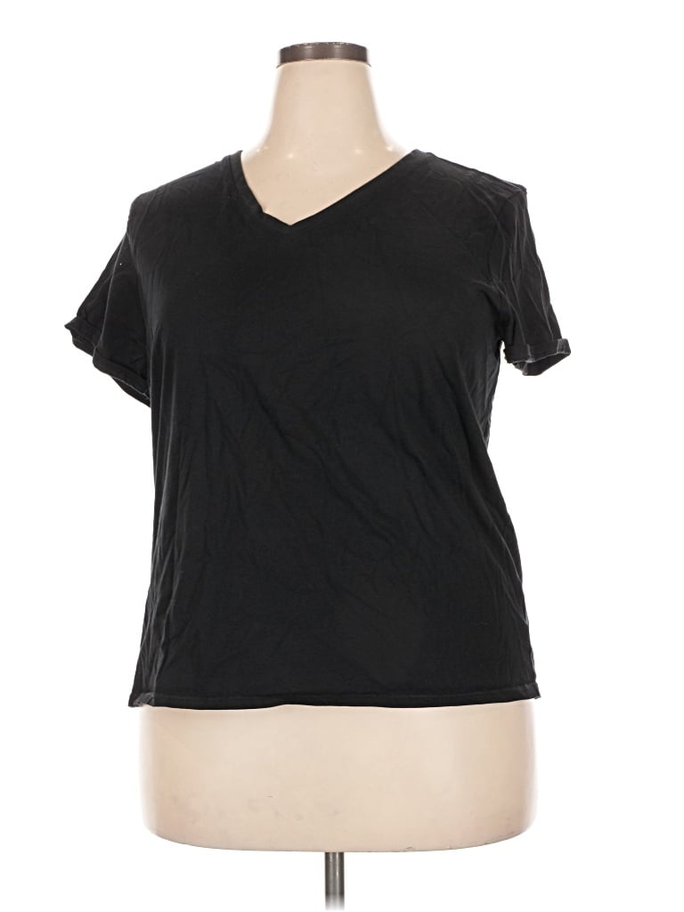 Pre-owned Amazon Essentials Short Sleeve T-shirt In Black