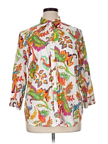 Lauren by Ralph Lauren 3/4 Sleeve Blouse (view 1)