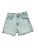 Zara Blue Denim Shorts Size 6 - photo 1